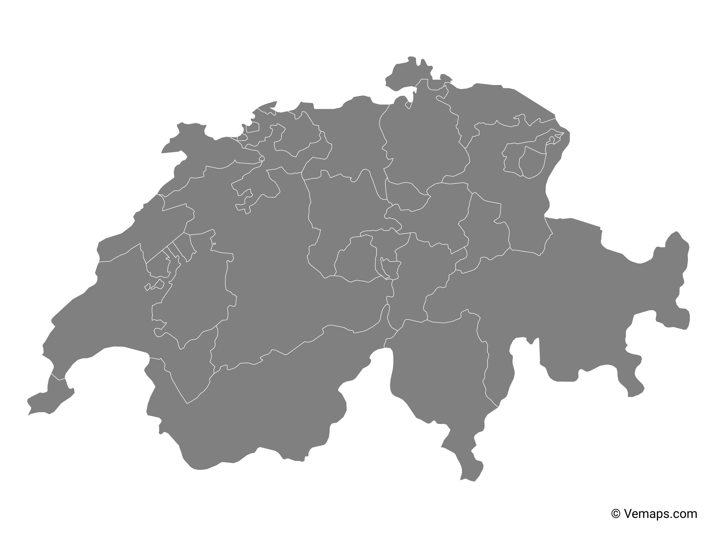 Map of Switzerland